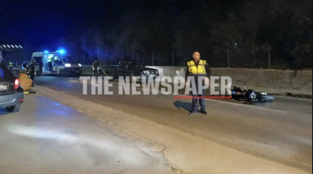 Στιγμιότυπο από το τροχαίο δυστύχημα στον Βόλο