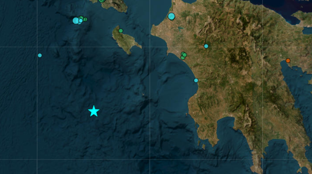 Ισχυρός σεισμός τώρα στις Στροφάδες, ανοιχτά της Ζακύνθου