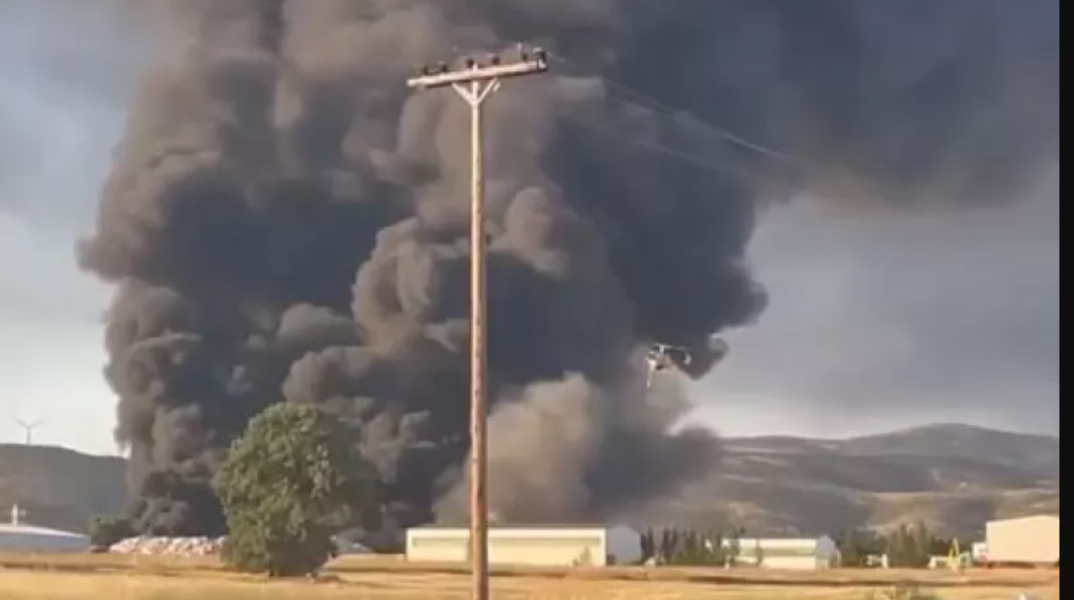 Φωτιά σε εργοστάσιο ανακύκλωσης στην Αλεξανδρούπολη