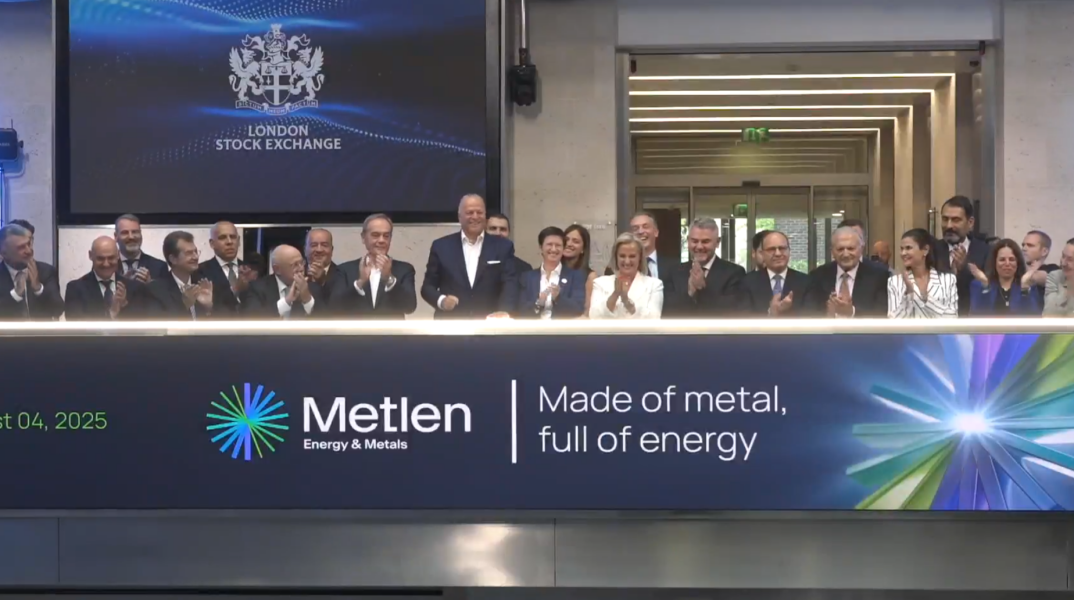 Ιστορική μέρα για τη Metlen: Ο Ευάγγελος Μυτιληναίος χτύπησε το «καμπανάκι» στο Χρηματιστήριο του Λονδίνου