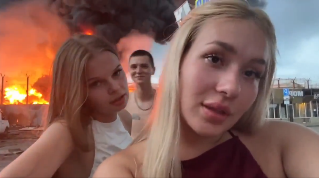 Ρώσοι TikTokers συνελήφθησαν για το ραπάρισμα μπροστά σε φλεγόμενη αποθήκη καυσίμων 