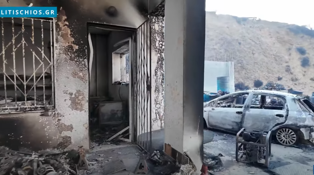Φωτιά στη Χίο: Κρανίου τόπος η Βολισσός - «Ό,τι ξέραμε και αγαπούσαμε χάθηκε μέσα σε λίγες ώρες»
