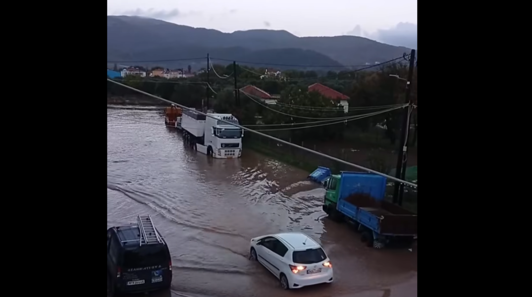 Λέσβος: Σοβαρά προβλήματα από την κακοκαιρία στην Καλλονή