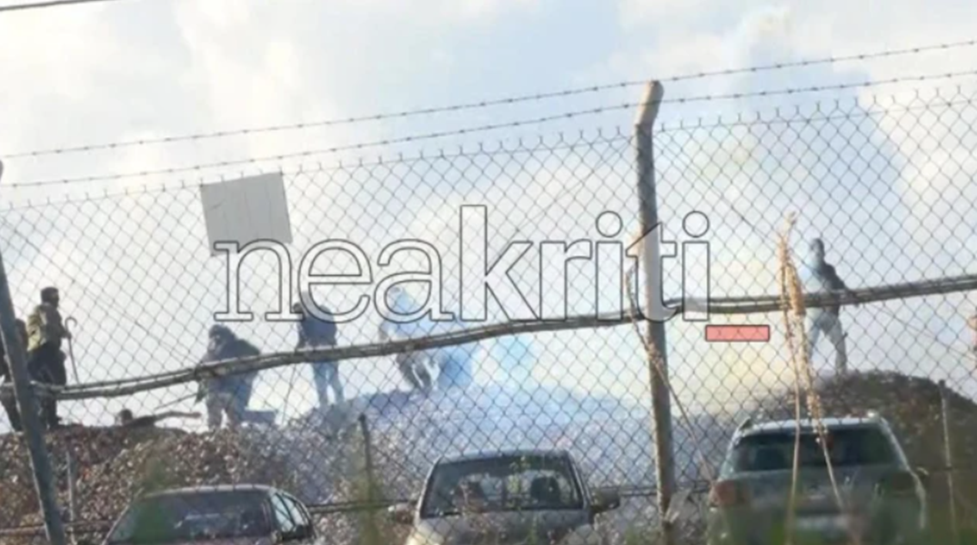 Ένταση μεταξύ αγροτών και αστυνομικών στο Ηράκλειο Κρήτης - Πετροπόλεμος και χημικά