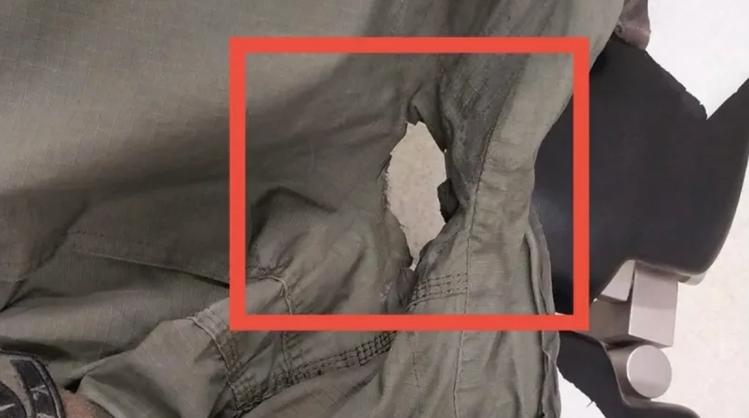 Επεισόδια στο ΑΠΘ: Η μολότοφ που πέταξαν σε αστυνομικό άνοιξε τρύπα στη στολή του