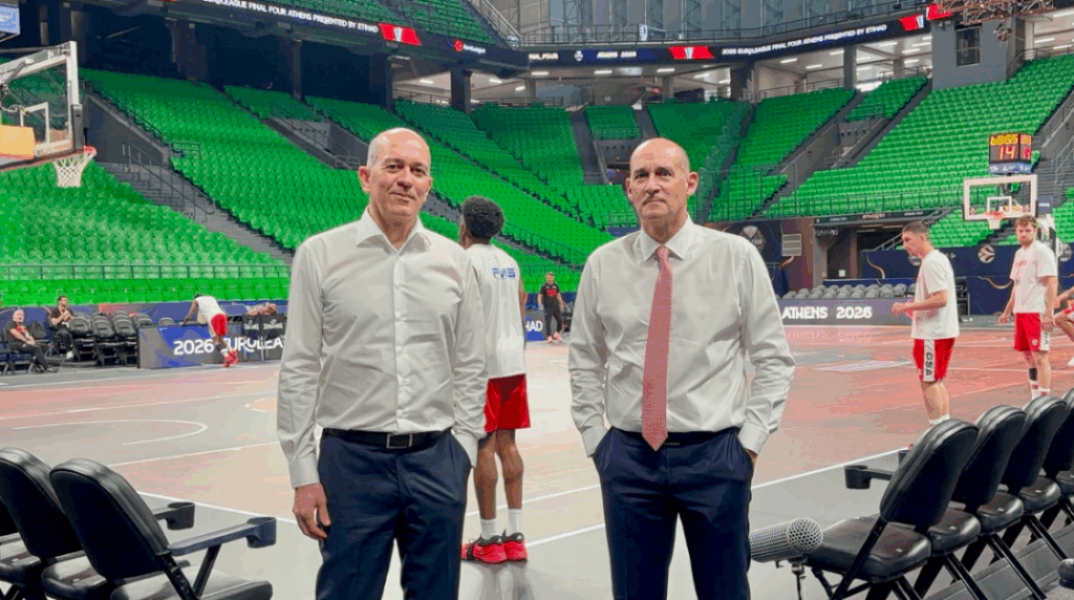 Final Four 2026: Παναγιώτης και Γιώργος Αγγελόπουλος στο Telekom Center Athens