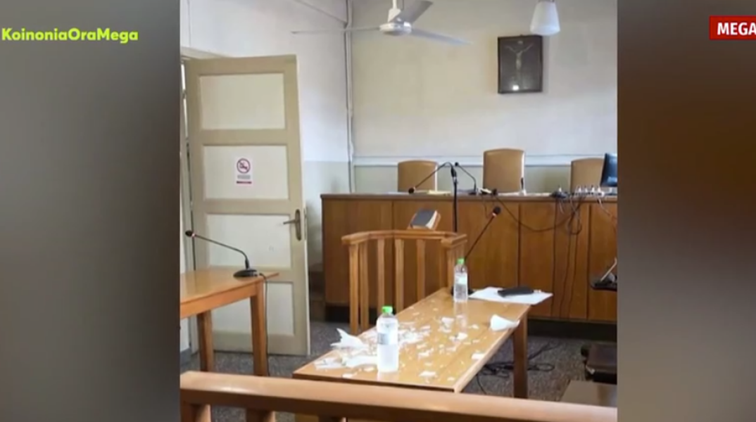 Φωτιστικό έπεσε στο κεφάλι δικηγόρου μέσα στο Πρωτοδικείο Νάουσας