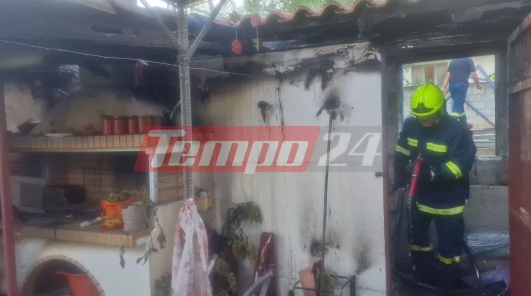 Πάτρα: Φωτιά σε σπίτι μετά από έκρηξη φιάλης υγραερίου 