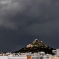Λυκαβηττός, ουρανος, συννεφα