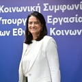 Η υπουργός Εργασίας και Κοινωνικής Ασφάλισης, Νίκη Κεραμέως 