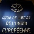 Πινακίδα του Δικαστηρίου της Ευρωπαϊκής Ένωσης στο Λουξεμβούργο