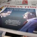 Ιρανικές αγγλόφωνες εφημερίδες που αναφέρονται στη διπλωματική σύγκρουση πριν τους βομβαρδισμούς