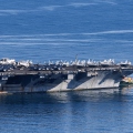 Το αμερικανικό αεροπλανοφόρο USS Gerald R. Ford αποπλέει από τον κόλπο της Σούδα
