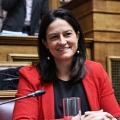 Η υπουργός Εργασίας και Κοινωνικής Ασφάλισης, Νίκη Κεραμέως