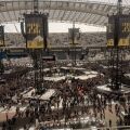 Η σκηνή της συναυλίας των Metallica λίγο μετά το άνοιγμα των εισόδων του ΟΑΚΑ