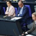 H επικεφαλής του AfD Άλις Βάιντελ και ο Καγκελάριος Μέρτζ