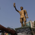 Ινδία: Απομακρύνθηκε γιγάντιο άγαλμα του Λιονέλ Μέσι λόγω φόβων κατάρρευσης