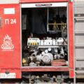 Από τη σύγκρουση τραυματίστηκε ελαφρά ένας πυροσβέστης