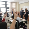 Επίσκεψη Σ. Ζαχαράκη, Άκη Σκέρτσου και Αντ. Παπαδημητρίου στα Ωνάσεια σχολεία Κολωνού	