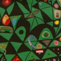 Uman, Rainbow painting – olive green, 2026 (λεπτομέρεια)