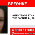Αίσιο τέλος στην εξαφάνιση 16χρονης από τον Κορυδαλλό