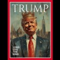To πρωτοσέλιδο με τον Ντόναλντ Τραμπ ως βασιλιά