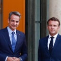 Kυριάκος Μητσοτάκης και Εμανουέλ Μακρον