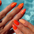 Aperol Spritz Nails