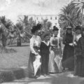 Μέλη της οικογένειας Δραγούμη στον κήπο της Αμαλίας, 1891