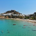 παραλία και άποψη της Λίνδου