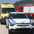 Ασθενοφόρο, περιπολικό και όχημα της Πυροσβεστικής