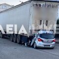 Τραγωδία στη Ζαχάρω: Νεκρός 29χρονος - Το αυτοκίνητό του «καρφώθηκε» σε νταλίκα