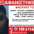 Συναγερμός για την εξαφάνιση 12χρονου στην Αλεξανδρούπολη