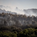 Εικόνα από την επιχείρηση κατάσβεσης της φωτιάς στην Οινόη
