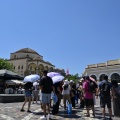 Πολίτες στο Μοναστηράκι υπό πολύ υψηλές θερμοκρασίες