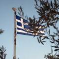 Ελληνική σημαία στον ιστό της