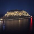 Φωταγωγήθηκε ο Βράχος της Μονεμβασιάς