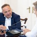 Συνάντηση Μητσοτάκη - Αγγελούδη στο Μαξίμου για την ανάπλαση της ΔΕΘ - Νέος εκθεσιακός χώρος και μητροπολιτικό πάρκο πρασίνου έως το 2030