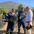 Στον Κουβαρά βρέθηκε ο Ευάγγελος Τουρνάς - Βελτιωμένη η εικόνα της φωτιάς, με επίγειες και εναέριες δυνάμεις να αντιμετωπίζουν καπνογόνες εστίες