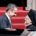 Ο Κυριάκος Μητσοτάκης και ο Οικουμενικός Πατριάρχης κ. Βαρθολομαίος
