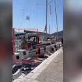 Ιστιοφόρο στη Λευκάδα πέφτει πάνω σε δεμένα σκάφη