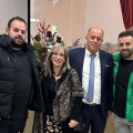 Ο αντιδήμαρχος Πάνος Κοντογιώργος, η σύζυγος και τα δύο παιδιά του