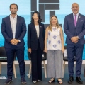Aπό αριστερά: Νίκη Λυμπεράκη, Άρης Αγγελής, Θωμαΐς Κωνσταντοπούλου, Παυλίνα Καρασιώτου, Δημήτρης Παπαγεωργίου, Άντζελα Νίκολη