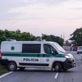 Περιπολικό της αστυνομίας της Σλοβακίας σε δρόμο