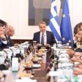 Στιγμιότυπο από συνεδρίαση του Υπουργικού Συμβουλίου
