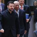 Ο πρόεδρος της Ουκρανίας Βολοντίμιρ Ζελένσκι στη Σύνοδο Κορυφής της ΕΕ