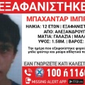 Συναγερμός για την εξαφάνιση 12χρονου από την Αλεξανδρούπολη