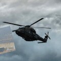 Στρατιωτικό ελικόπτερο στην Κάλυμνο