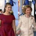 Ισπανία: Η πριγκίπισσα Λεονόρ φόρεσε σκουλαρίκια με ρουμπίνια και διαμάντια, δώρο της Φρειδερίκης στη βασίλισσα Σοφία το 1962.