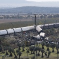 Το σημείο της σύγκρουσης των δύο τρένων στην Ισπανία